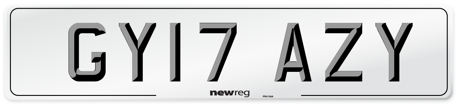 GY17 AZY Number Plate from New Reg